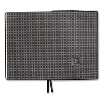 TRU RED™ Flexible-cover Business Journal, Elastic Closure, 1 Subject, Quadrille Rule, Black Cover, 8 X 5.5, 128 Sheets freeshipping - TVN Wholesale